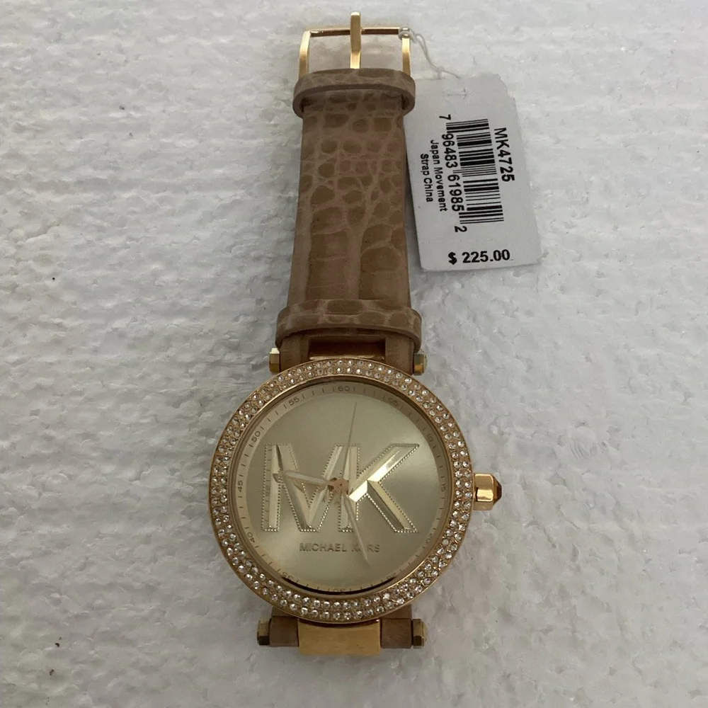 Michael Kors Gold Dial with Tan Strap Women's Watch